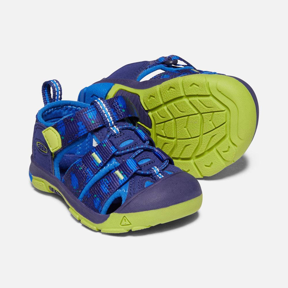 Sandalias Keen Mexico Azules/Verdes - Niños Newport H2 - JC4839205